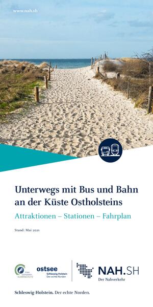 Bild vergrößern: Flyer Unterwegs mit Bus und Bahn an der Küste Ostholsteins