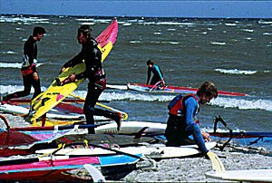 Surfen an der Ostsee