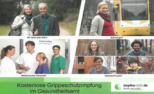 Ausschnitt Plakat Grippeschutzimpfung
