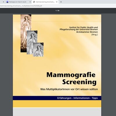 Mammografie Screening 
