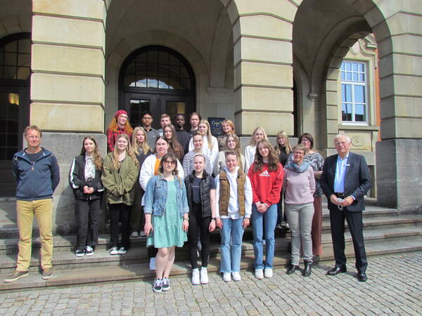 Austausch-Schüler aus Mikkeli zu Besuch im Kreishaus                              