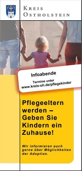 Bild vergrößern: Titel Flyer Pflegekinderdienst Ostholstein