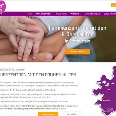 Webseite Familienzentren