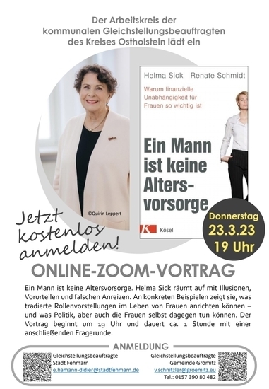 Ein Mann ist keine Altersvorsorge_Plakat