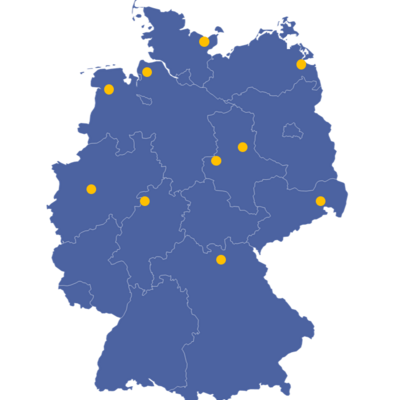 Teilnahme an bundesweitem Aktionsprogramm - Karte