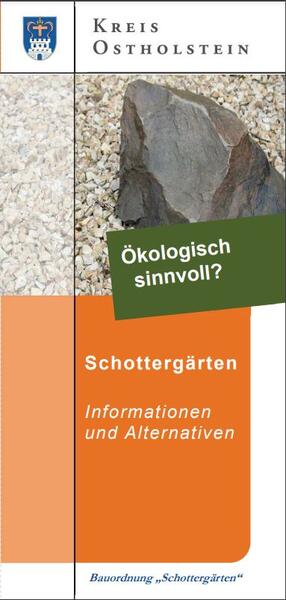 Flyer Schottergärten - Informationen und Alternativen