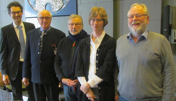 von links: Stefan Schmidt, Wilfried L&uuml;hr, Michael Maschke, D&ouml;rte Peters, Uwe Wille