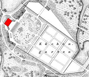 Bild vergrößern: Ausschnitt aus dem `Situationsplan` von Francke von 1862