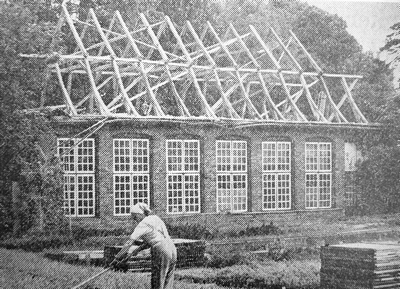 Bild vergrößern: Foto mit altem Dachstuhl von 1978