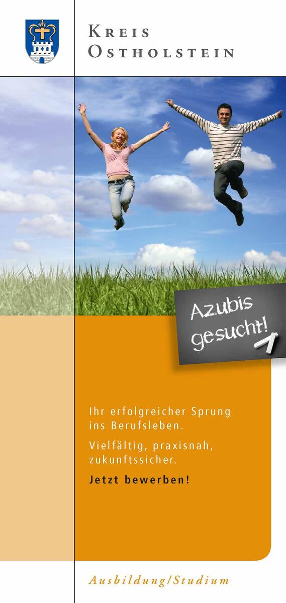 Titel Flyer Ausbildung beim Kreis Ostholstein