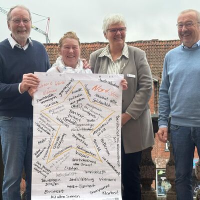 Der neue Vorstand mit Kreispräsidentin Petra Kirner