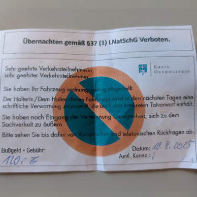 Falsche "Knöllchen" auf Fehmarn