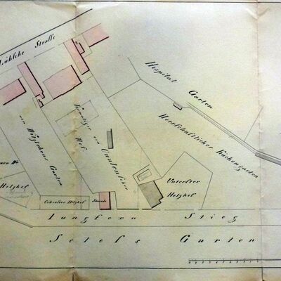 Bild vergr&ouml;&szlig;ern: Lageplan mit Gef&auml;ngnis