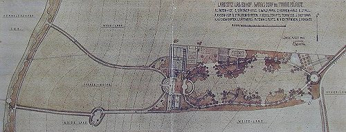 Originalplan der Gartenanlage von Erwin Barth