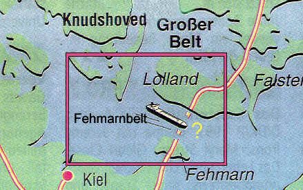 Bild vergrößern: Der Fehmarnbelt (Karte)